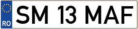 Trailer License Plate